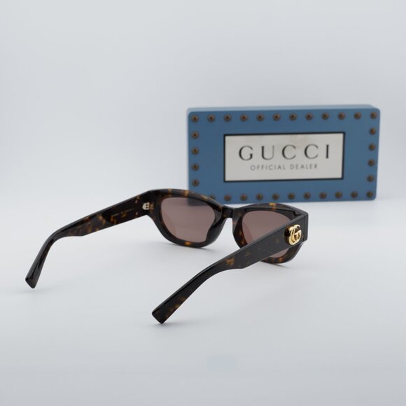 Gucci GG1954SA 002 Cat Eye Sunglasses - Havana/Brown main image 6